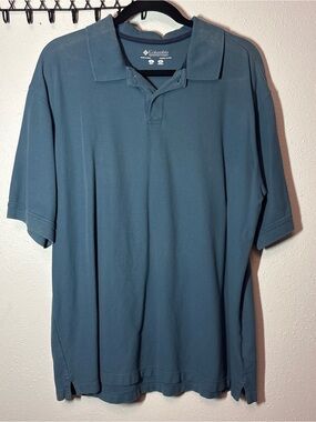 Columbia Men's Polo Shirt - Teal Blue
